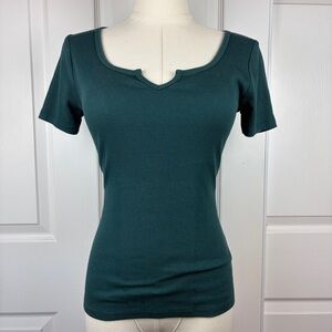 Old Navy Dark Teal Short Sleeve Top